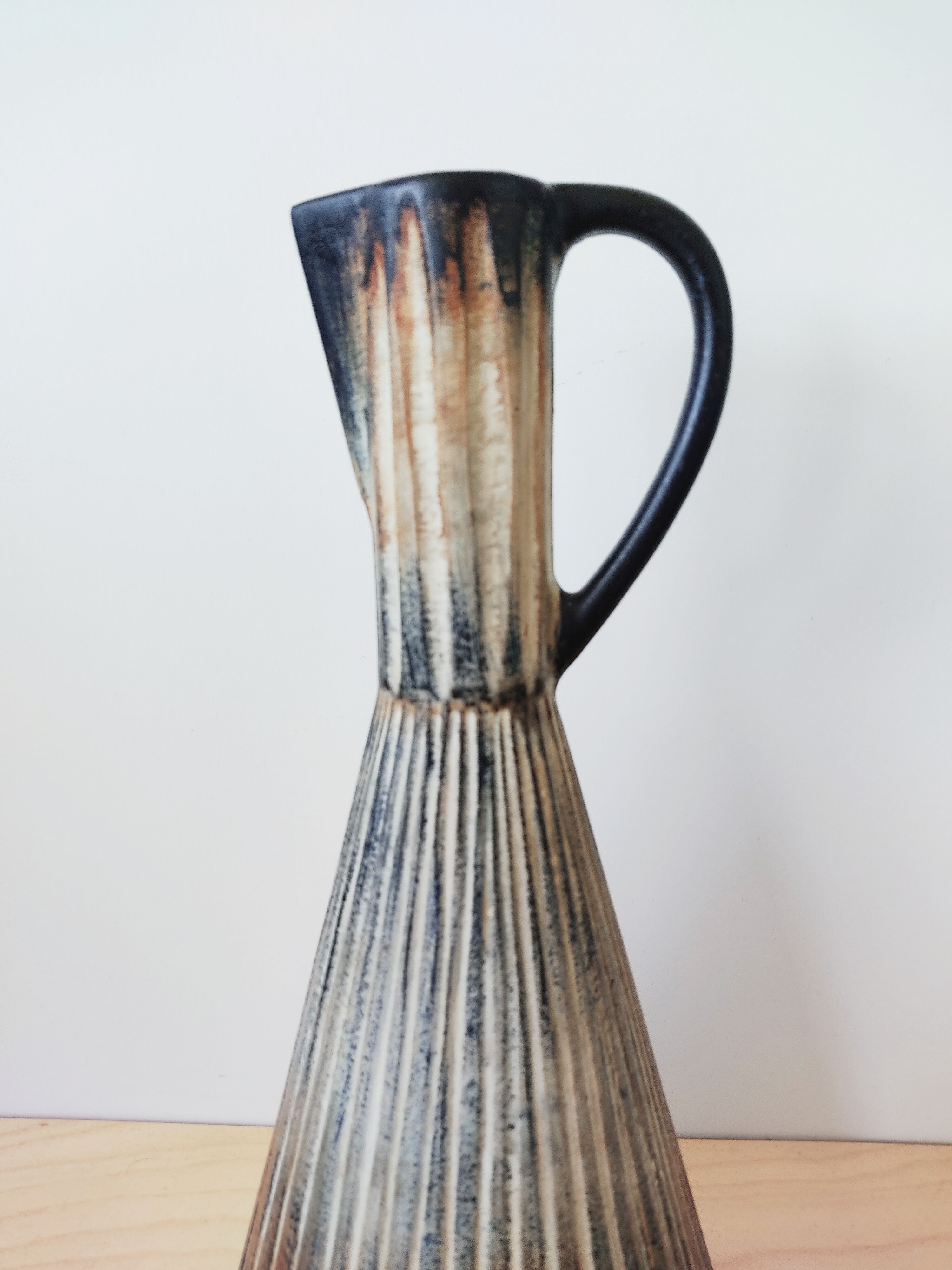 Ceramic vase Coceram unique piece signed Feron