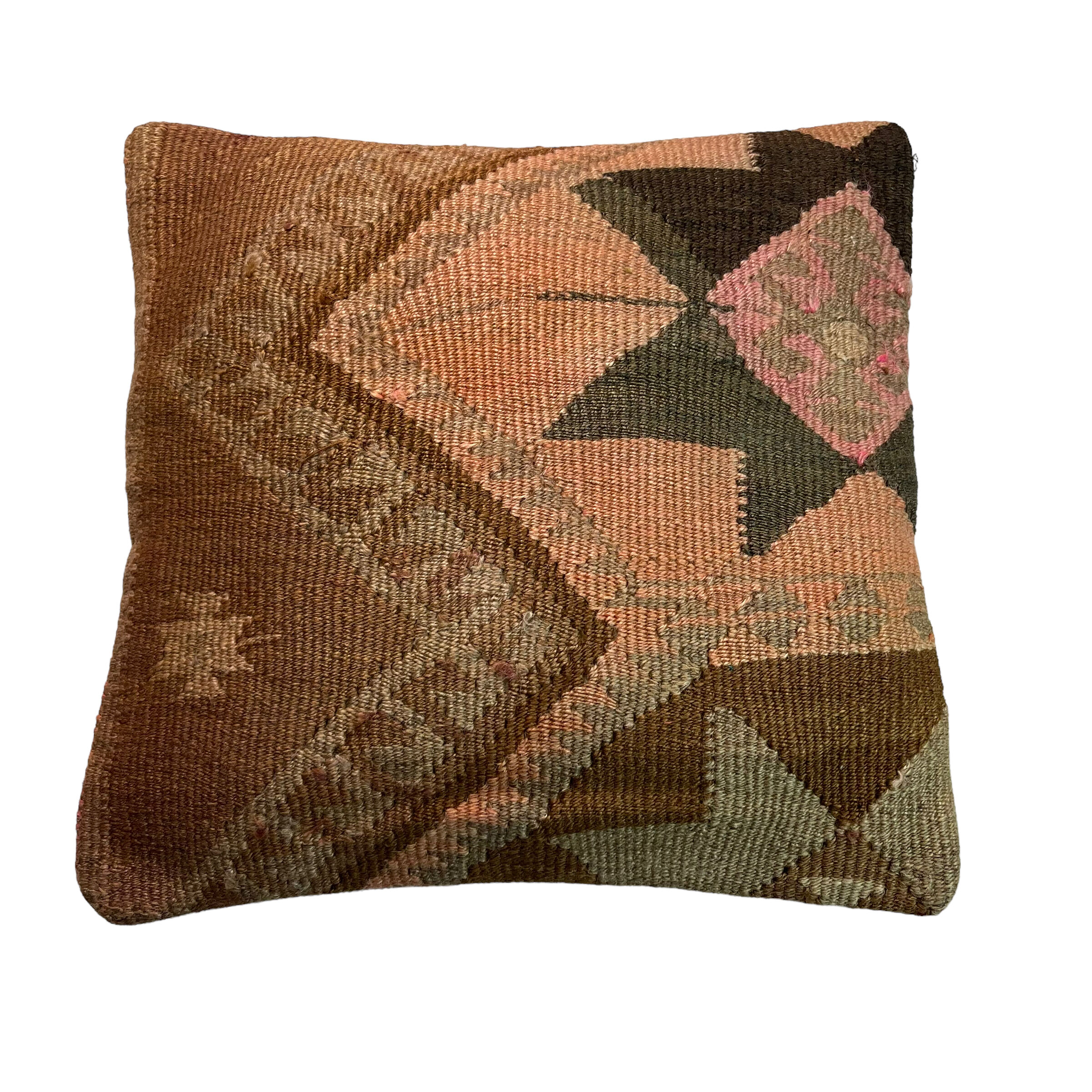 Housse de coussin en Kilim turc vintage 40x40cm