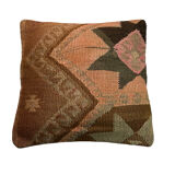 Housse de coussin en Kilim turc vintage 40x40cm