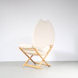 Chaise Vico Magistretti « Regina D'Africa » avec tabouret pour Alias, Italie 1970