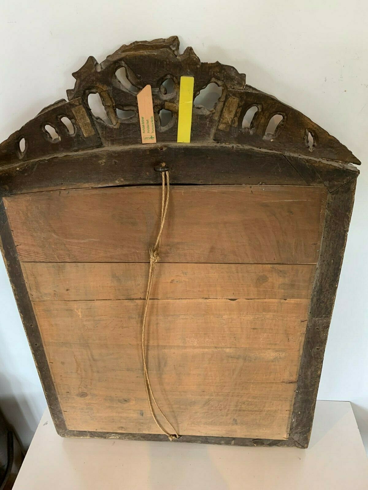 Mirror Louis XV in gilded carved wood Trumeau fireplace 19th century 80x56cm