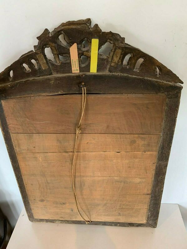Miroir Louis XV en bois sculpté doré Trumeau de cheminée XIX siècle 80x56cm
