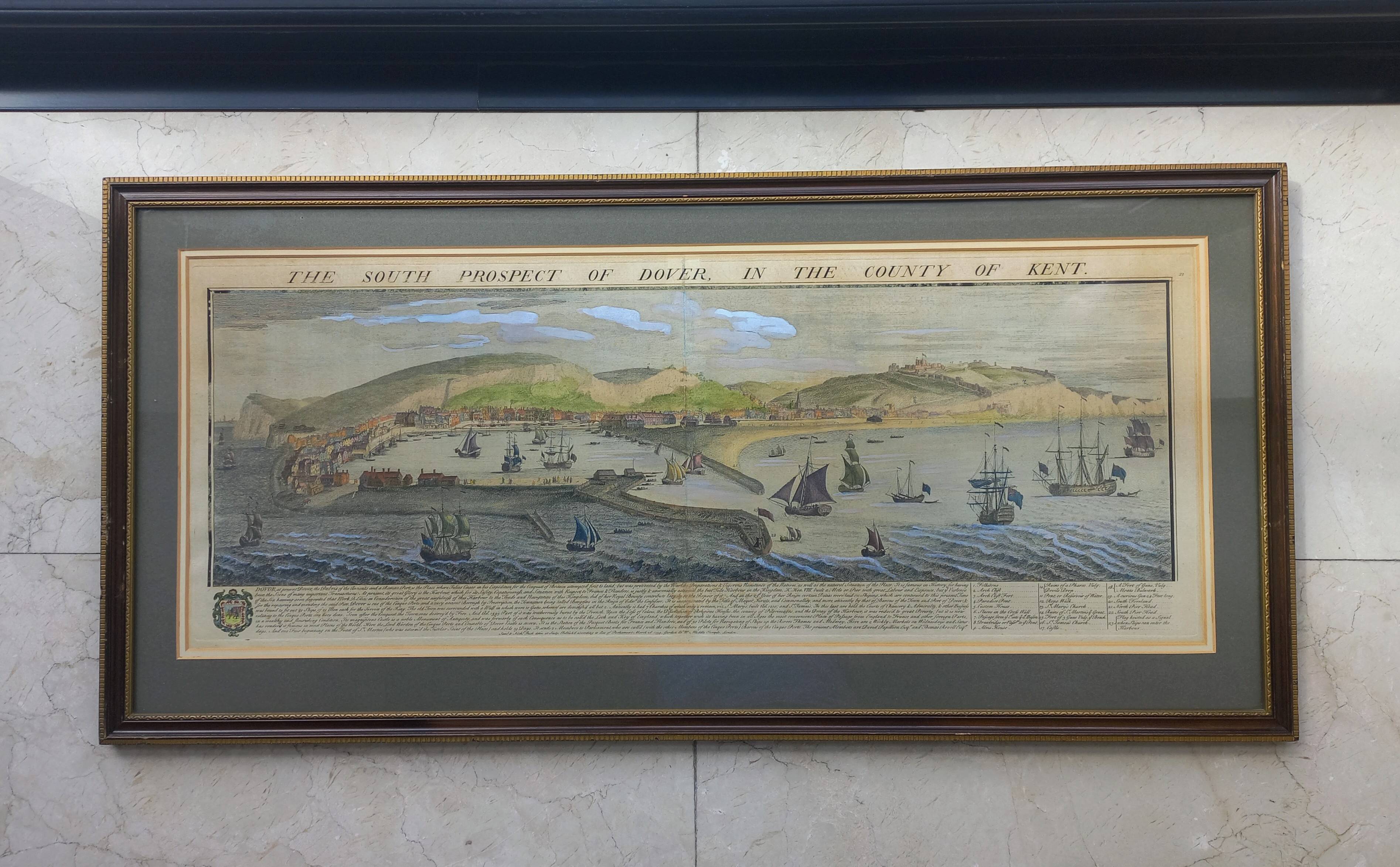 1739 Buck map Dover UK