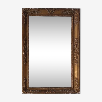 Mirror Golden stucco Napoleon III to restore 107 x 63 cm