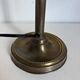 Vintage 1900 Clichy glass paste lamp, brass workshop desk - 60 cm
