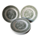 Pastoral decor earthenware dinner plates