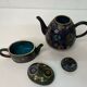 Verseuses bronze cloisonné début XXème, Chine