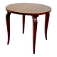 Art Deco pedestal table, mahogany veneer, diameter 60.4 cm