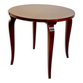 Guéridon Art Déco plaquage acajou Diamètre 60,4 cm