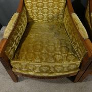 Pair of "Bergère" Armchairs in Mahogany, Empire Period – Early 19th Century