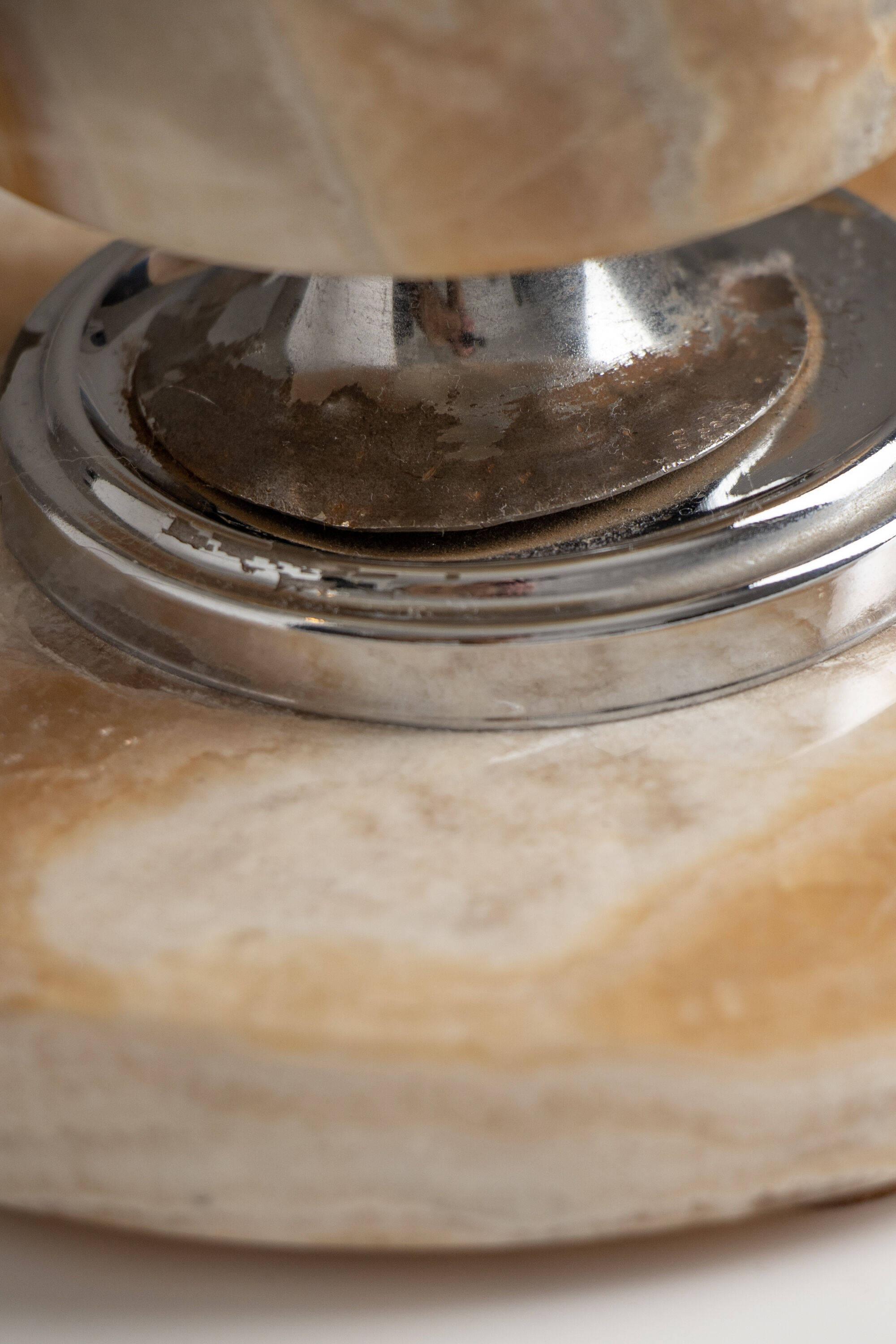 Vintage onyx lamp Philippe Barbier