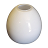 Spare part: White opaline globe - Drop shape - openwork. seventies