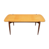 1950s scandinavian coffee table in teak and maple