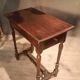 Rectangular side table from the eighteenth century.