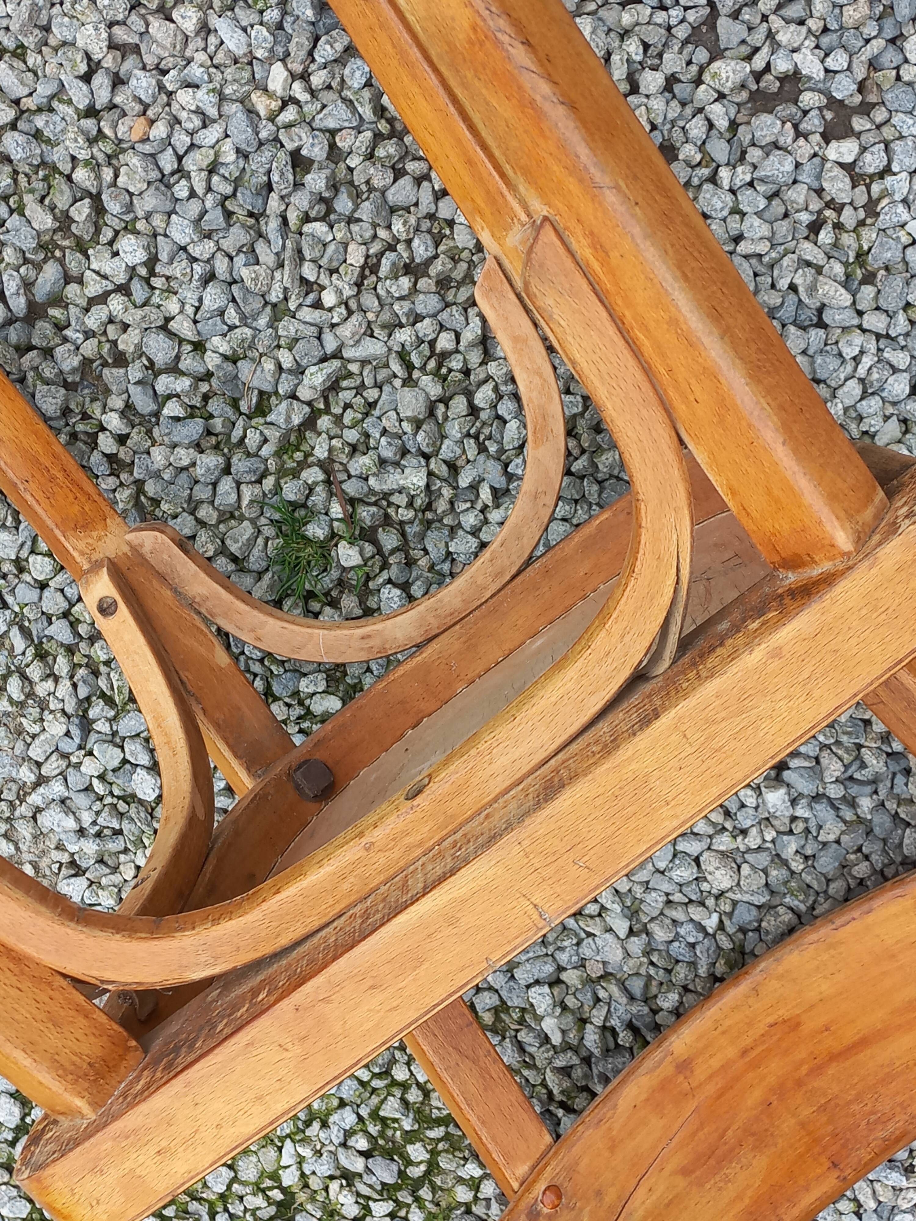 Set of 6 1950s bistro chairs