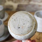 Glazed stoneware coffee service by Yvonne Seyve and Josiane Chaudet.