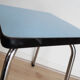 Light blue formica kitchen stool