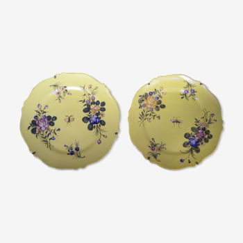 Pair of antique plates by Emile Tessier