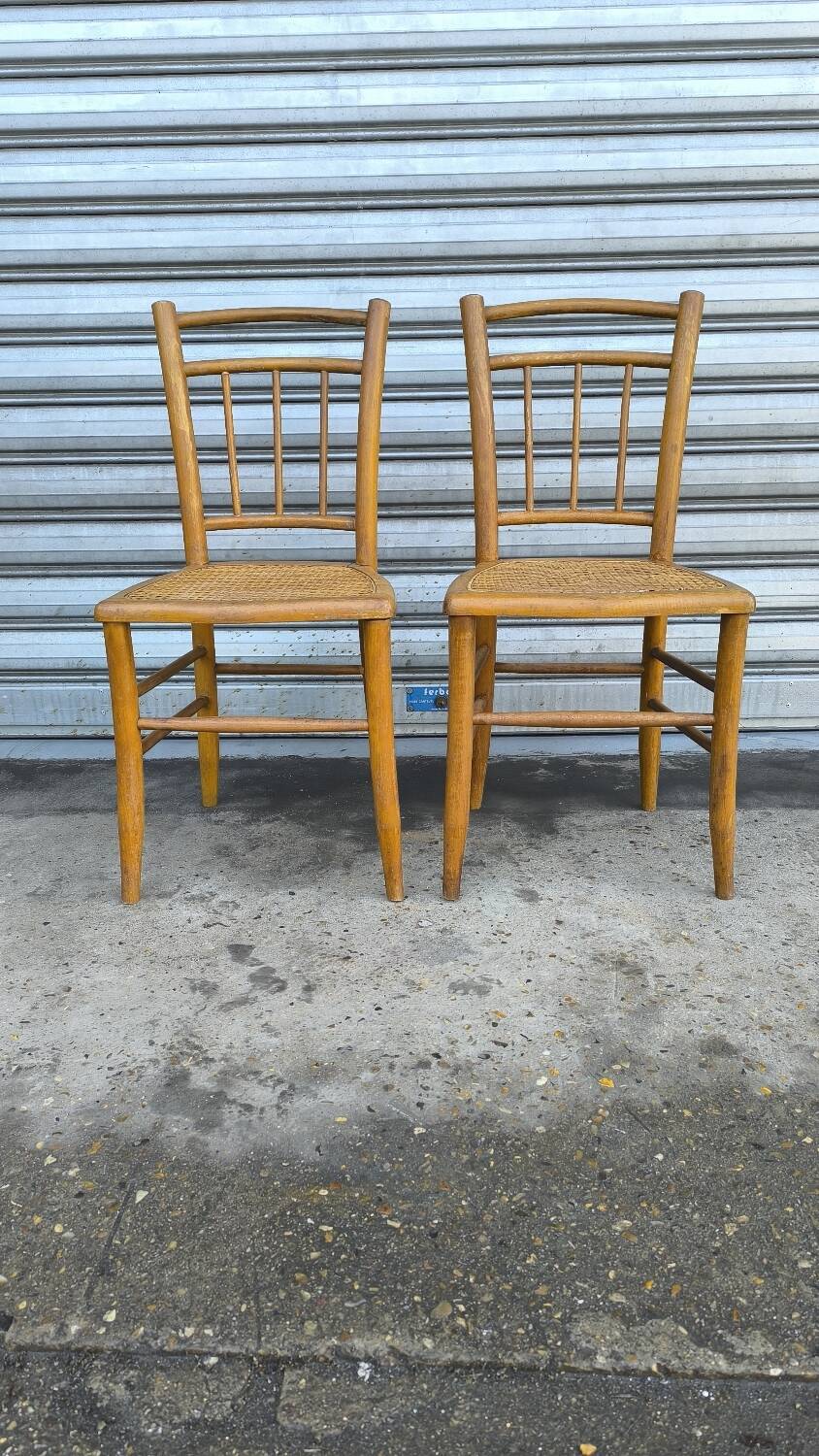 Paire de chaises bistrot, années 30