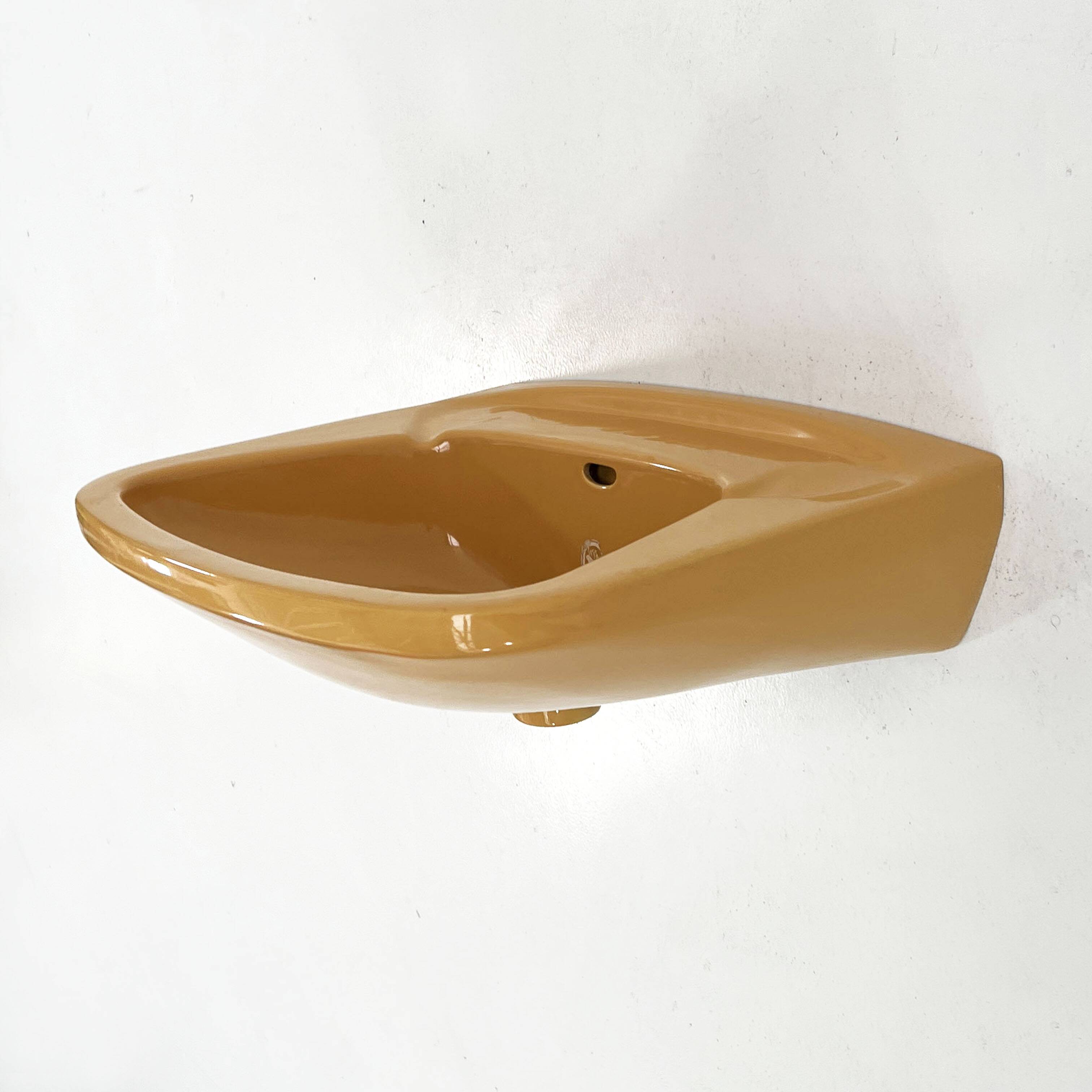 Vintage Sink L Mustard by Keramag Keravit, 1980