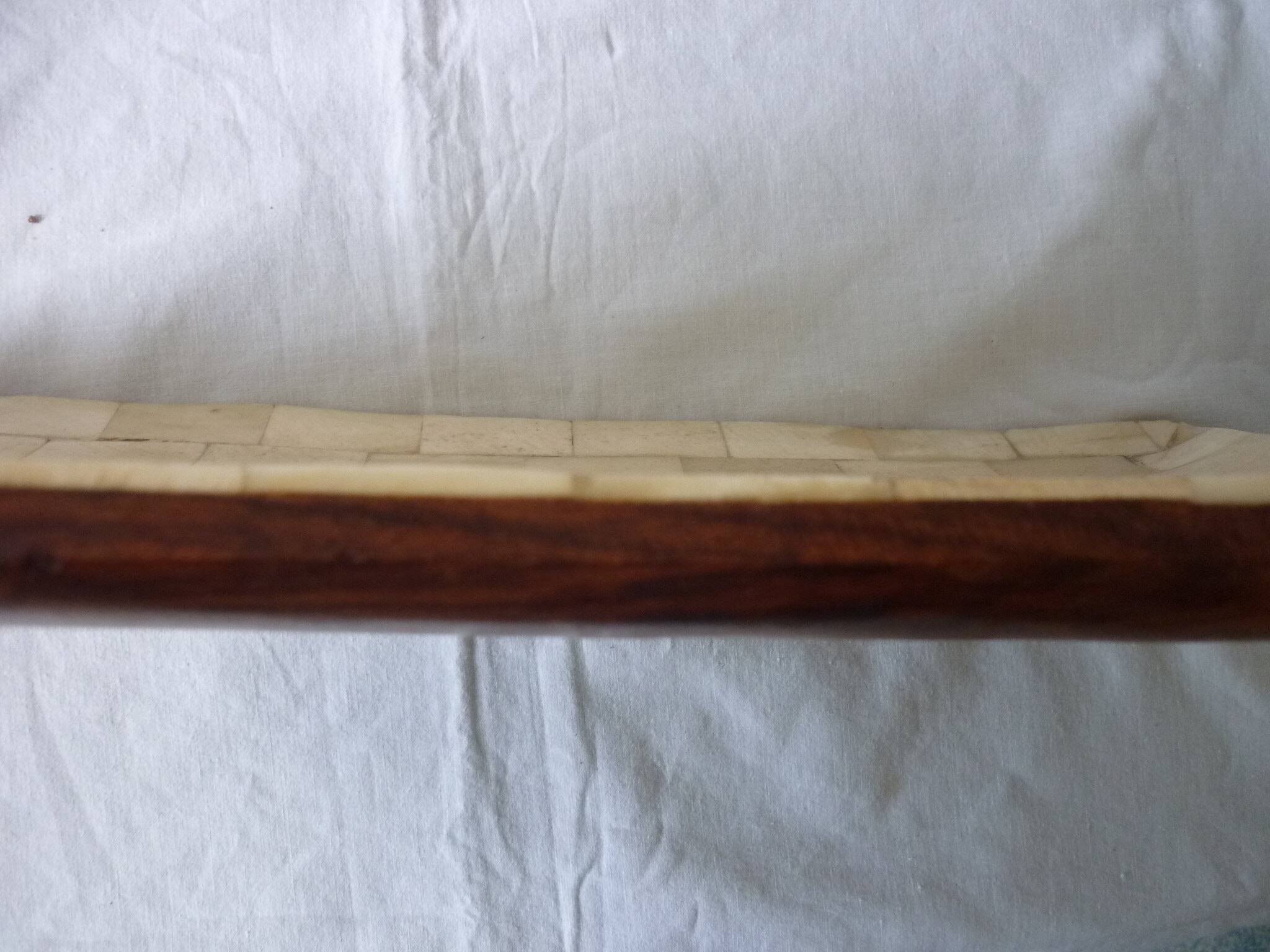 Rectangular bone tray, 34.5 cm