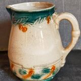 Antique dragonfly slip pitcher
