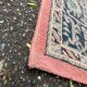 Vintage oriental rug in burgundy red, 133x196cm.