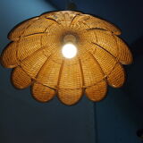 Vintage rattan suspension tulip