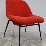 Vintage armchair in original French terry fabric - 1970s