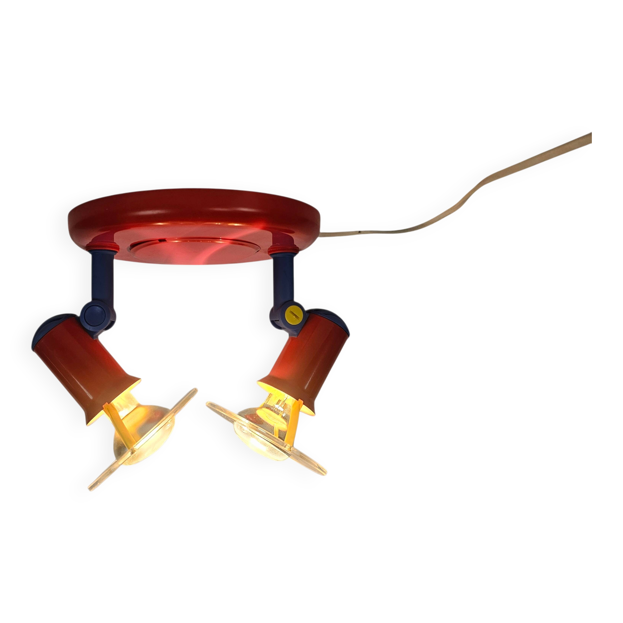 Ceiling spotlights - Memphis Milano style - postmodern - 80s