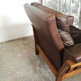 Leather armchair design 1980