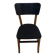 Black and natural wooden bistro chair