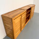 Modular sideboard Ateliers Chauvin solid wood design 70s