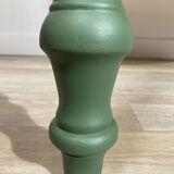 Table en Bois - Ovale - Bois brut et pied Vert