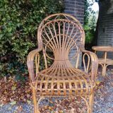 Pair of rattan chairs - 1970