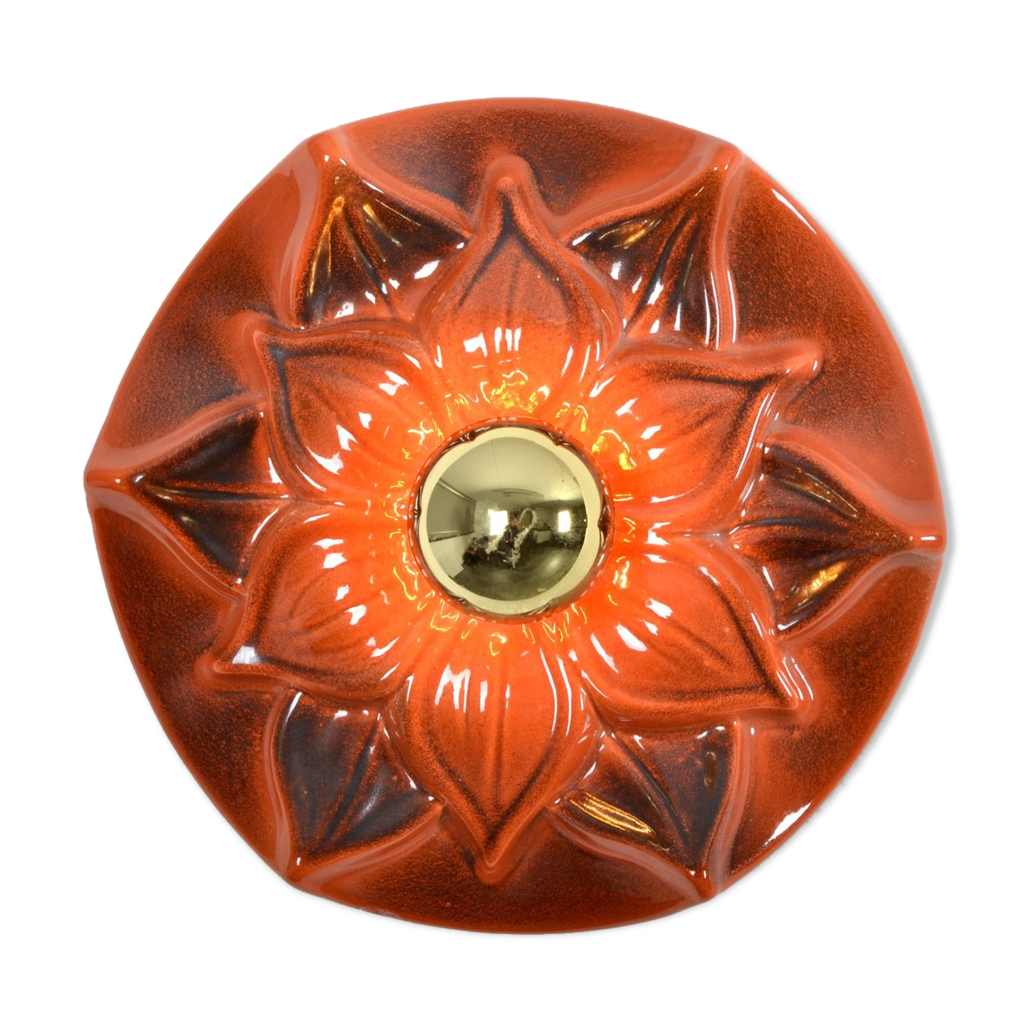 Applique murale en céramique de Honsel 1970s