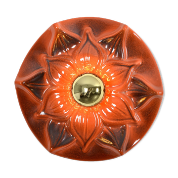Honsel 1970s ceramic wall applique
