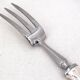 Christofle Galea serving fork, stew, carving silver-plated metal, perfect condition.