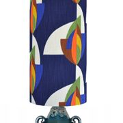 Flambeau blue floor lamp - vintage 1970's