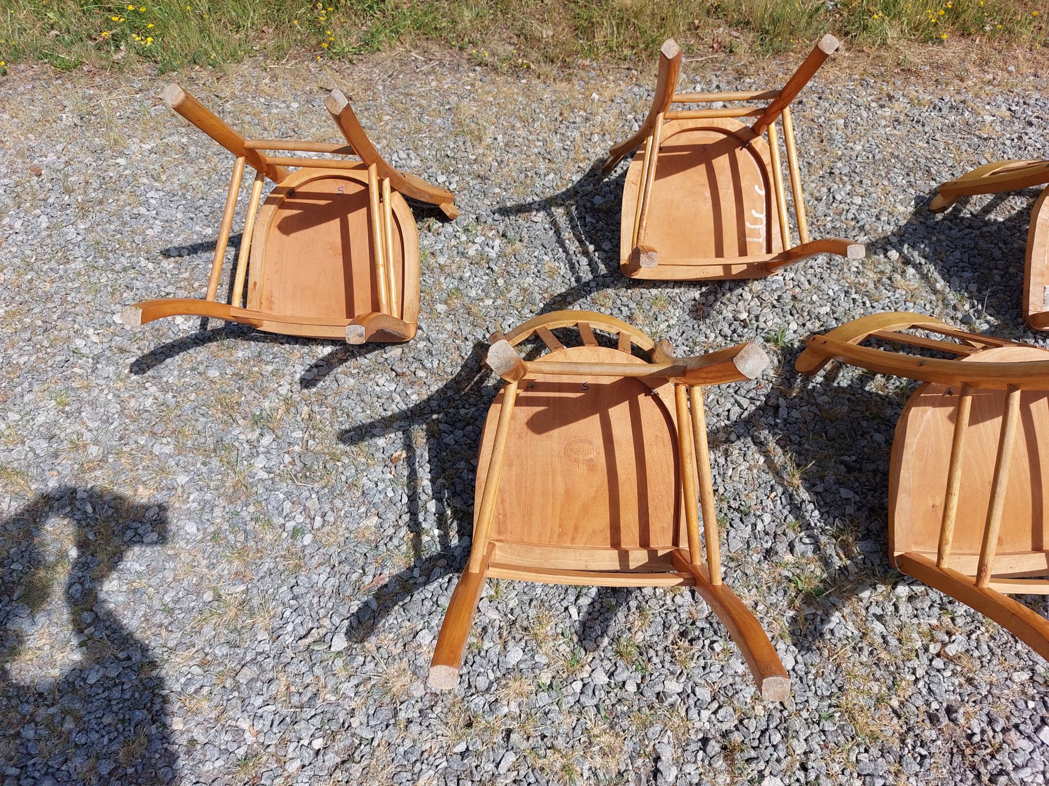 6 Luterma bistro chairs