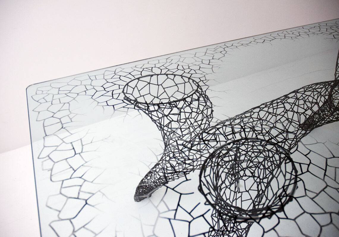 Anacleto Spazzapan 'Miura' table, unique piece from the 2000s