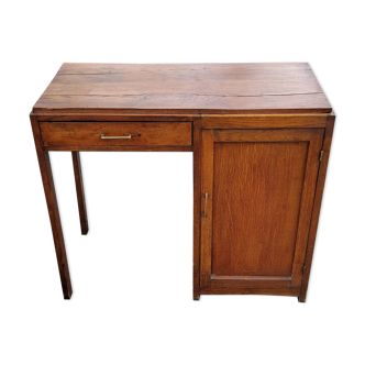 Coffered desk of the 50s in oak