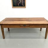 Solid walnut table - Tapered legs