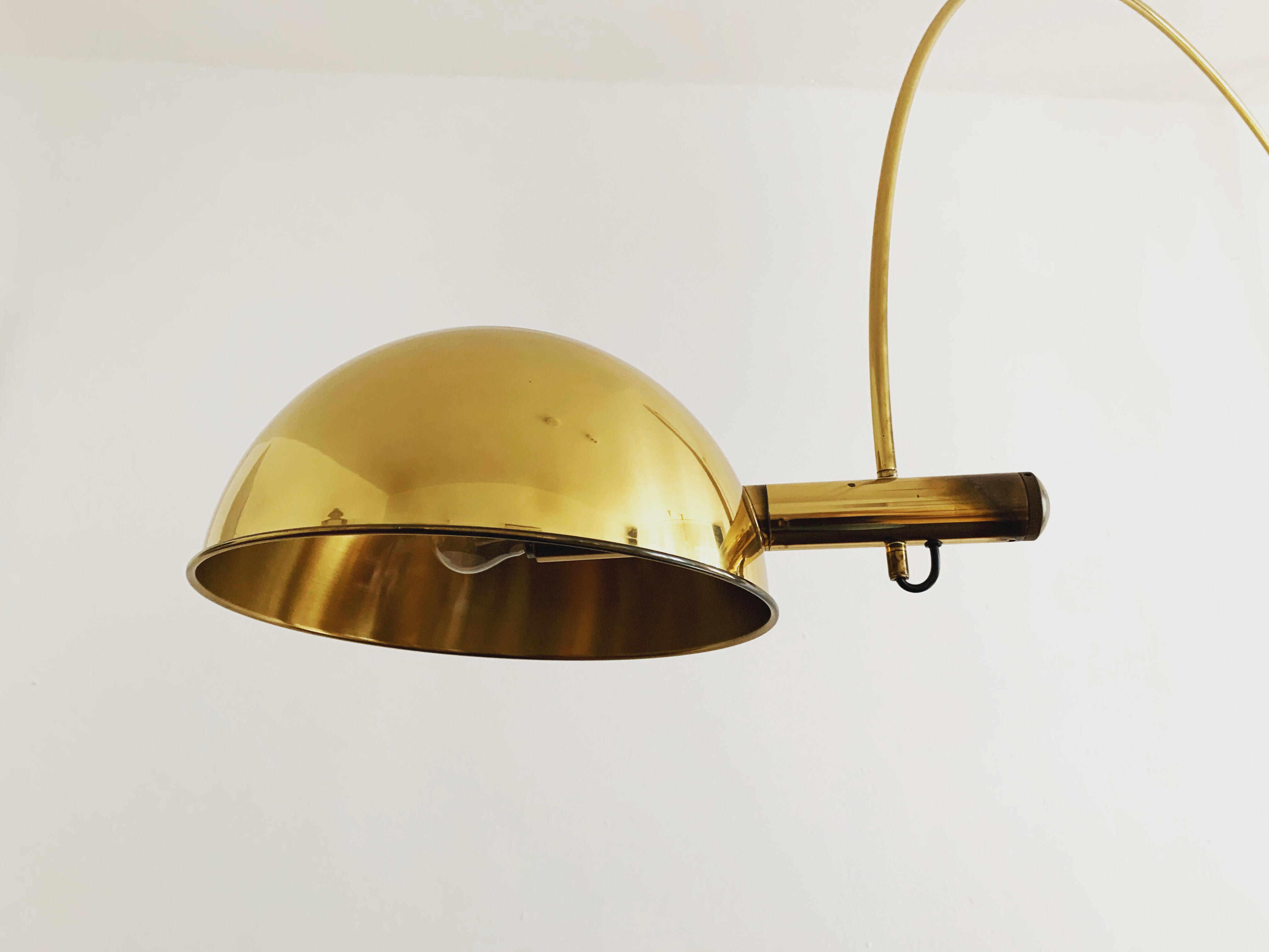 Mid-Century Modern brass BOCA arc lamp by Florian Schulz