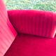 Napoleon III red velvet shepherdess chair