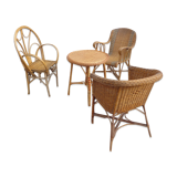 4-piece rattan set