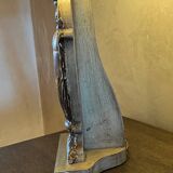 Gold table lamp amphora