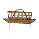 Door document rattan wicker metal an 50 deco vintage