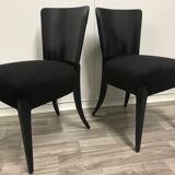 Art deco dining chairs h-214 by Jindrich Halabala,
