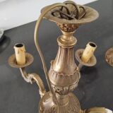 Brass chandelier
